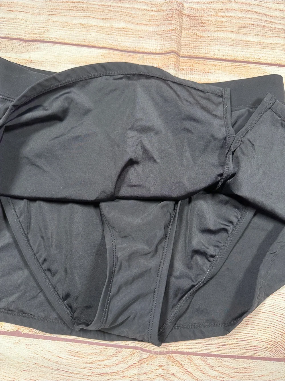 NWT‎ Aqua Green Black Swim Skirt Bikini Bottom